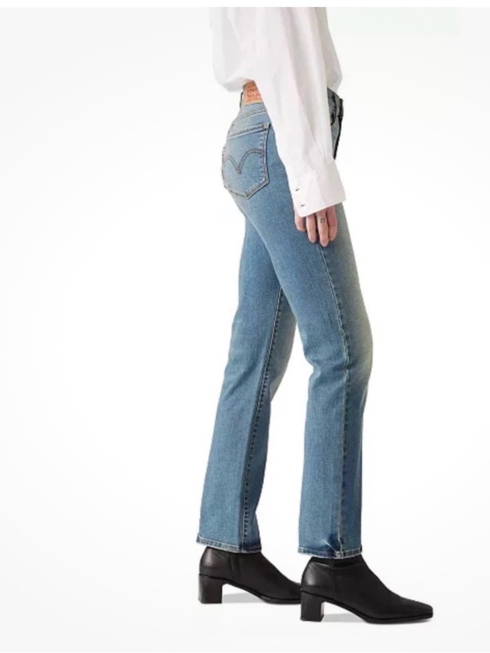 NWT Levi’s Straight Jeans Stretch New Distressed size 8 10 12 14 16 16W 18W 20W - Picture 3 of 11
